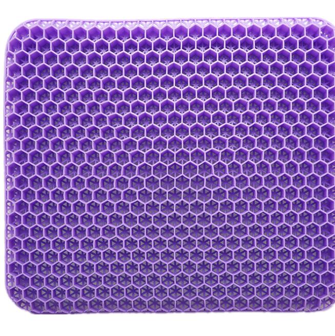 Gel Honeycomb Seat Cushion - Breathable, Double-Layer, Square Ice Pad for Car and Chairs
