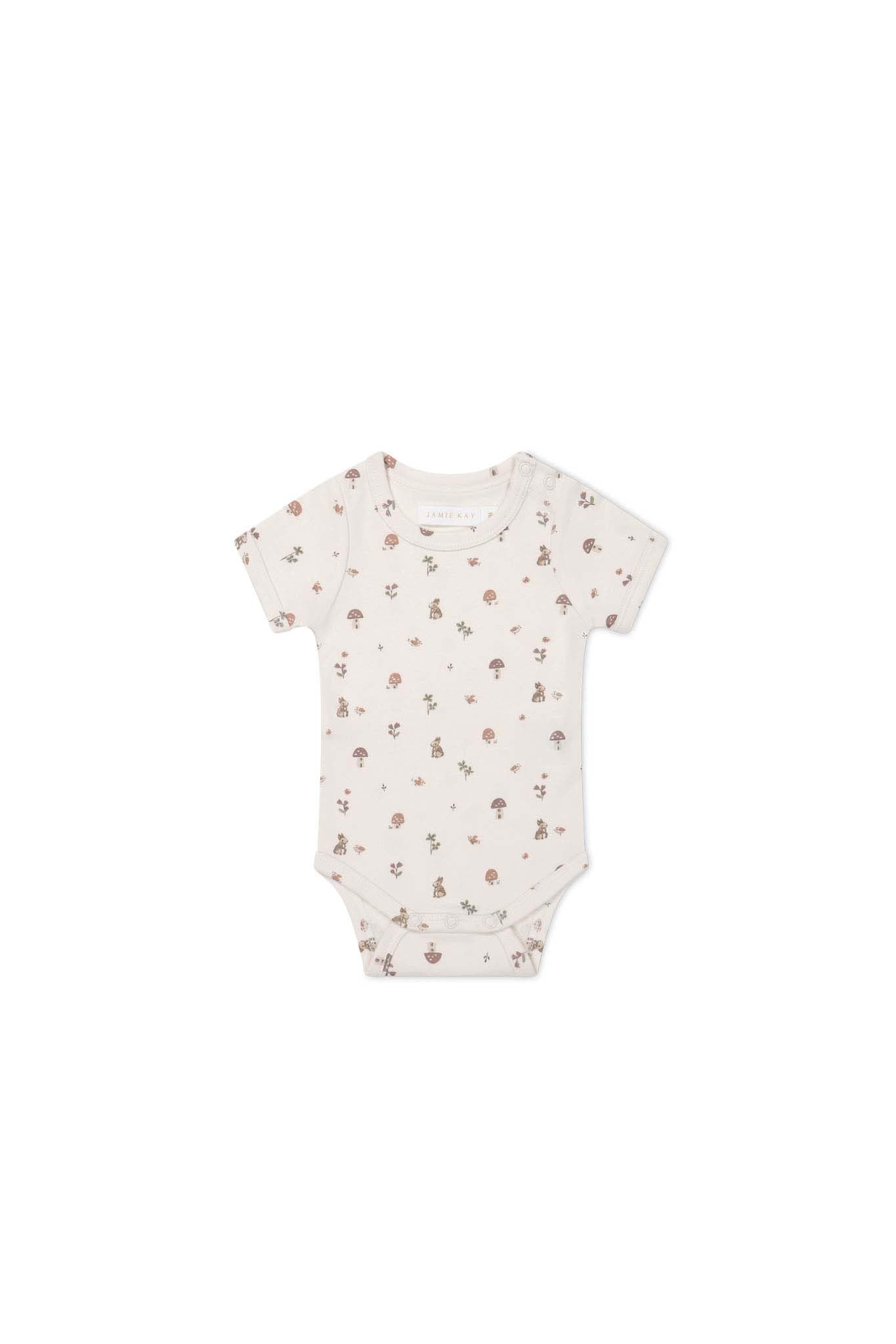 

OC Short Sleeve Bodysuit Foraging Friends JBCO245226 Baby IVR 80 [Jamie Kay]