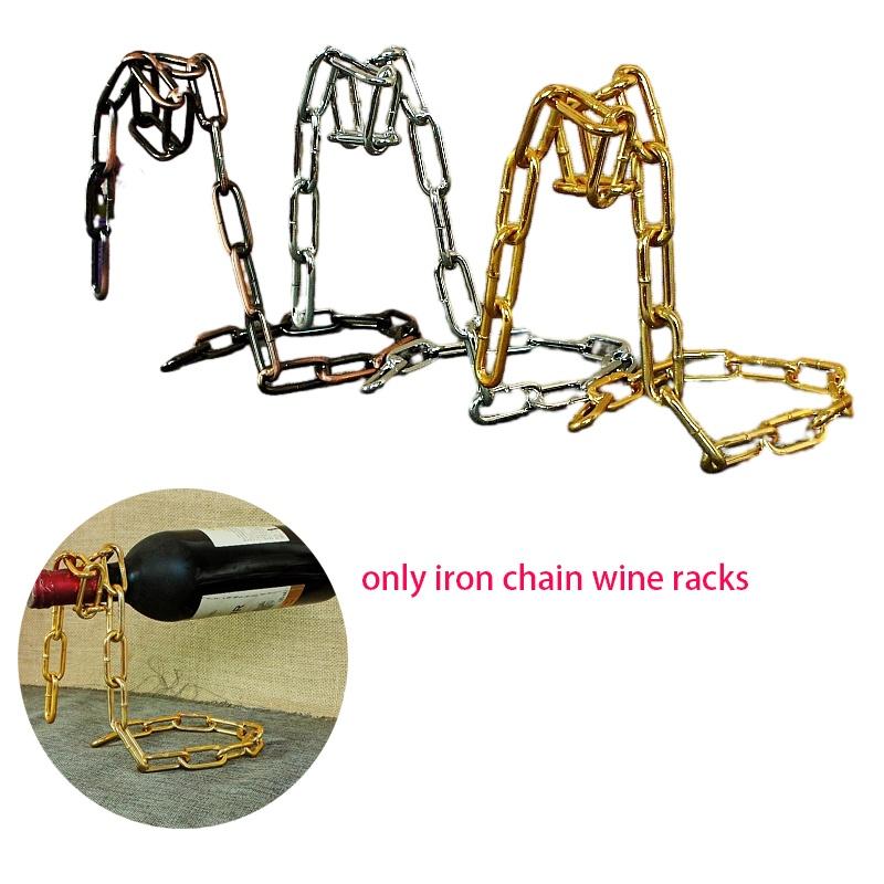 Stylish Chain Wine Holder Crafted With Magic Rope Kitchen Decor
