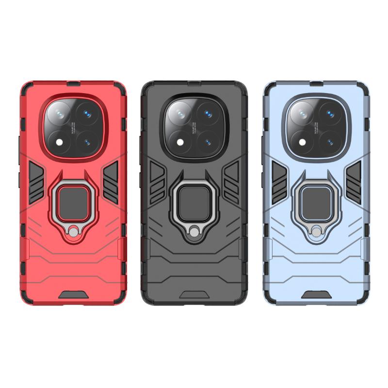 For Xiaomi Redmi Note 14 Pro Back Cover Phone Case Shockproof Armor Anti-Fall Metal Ring Holder Magnetic Protect Funda Coque