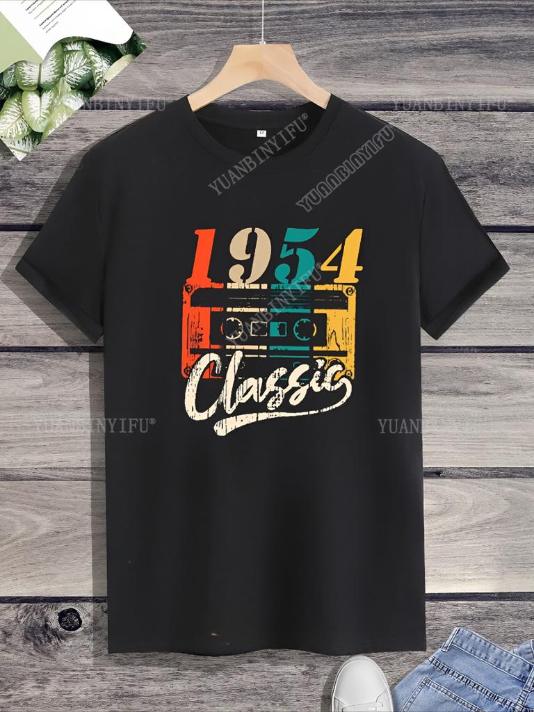 Street Fashion Vintage Made  1954 73th Birthday T Shirts 73 Years Old  Born  Gift Serial  Dad and Grandpa