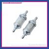 OCESTORE 2pcs Universal 9747 Inline Fuel Filter With Chrome Hose Barb With Clear View Glass 5/16 inch (Silver)