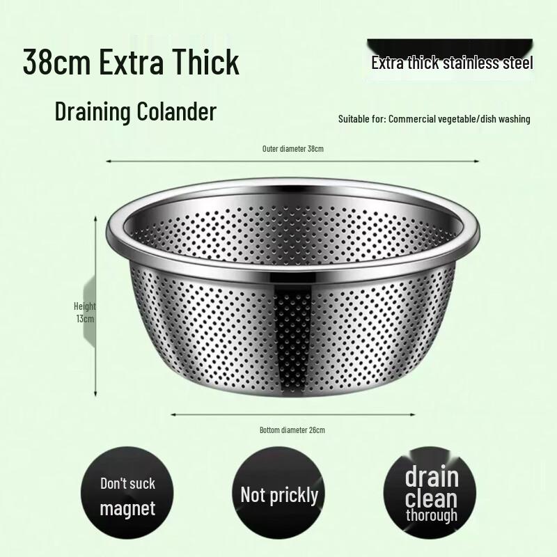 Dedelai 304 Stainless Steel Kitchen Basins & Colanders