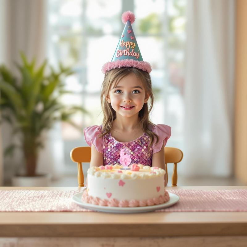 1pc Number Cake Candle Pink Glitter Birthday Candle 0-9 3D Number Candle Cake Topper Birthday Party Cake Decor