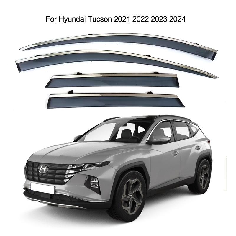 1 set Window Visor for Hyundai Tucson 2021-2024 L Rain Guard Car Accessories