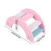 Wooden Hamster Play Bridge Toys   Seesaw Activity Cage for Pet Guinea   Mice Pink