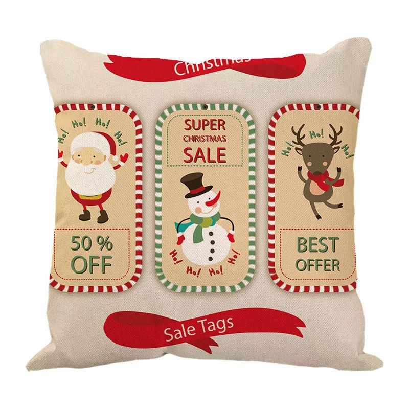 New Linen Christmas Pillows Linen Cushion Pillow Cover Pillow Pillow Car Pillow Sofa Pillow Cover