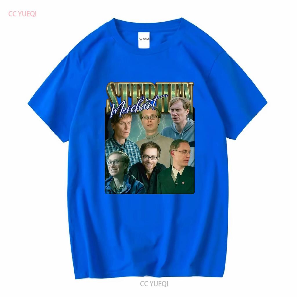 Stephen Merchant Vintage Bootleg T Shirt Vintage Washed Designer Clothes Versatile Fashion Top For Everyday Wear Casual