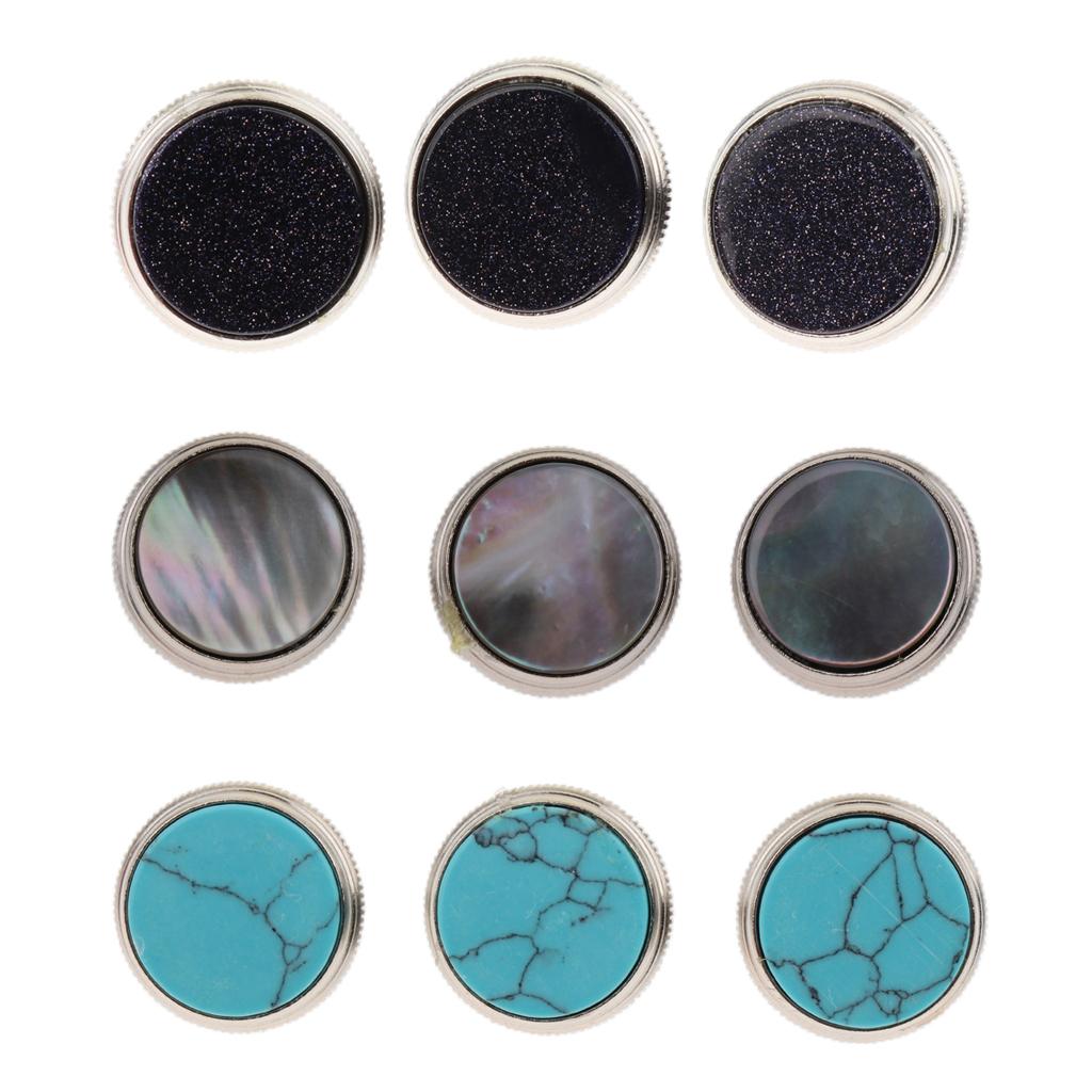 Set Of 3 Trumpet Repair Keys Valve Cap Screw Musical Instrument Parts