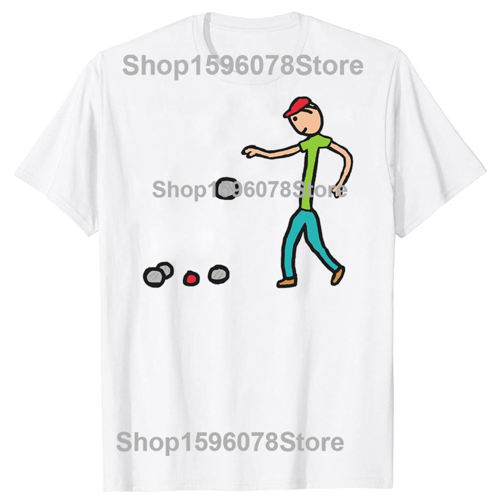 Funny Evolution of Petanque Bocce Boule Player Tshirts Men Fashion Casual Tshirt 100 Cotton Loose Oversized T Shirt Summer