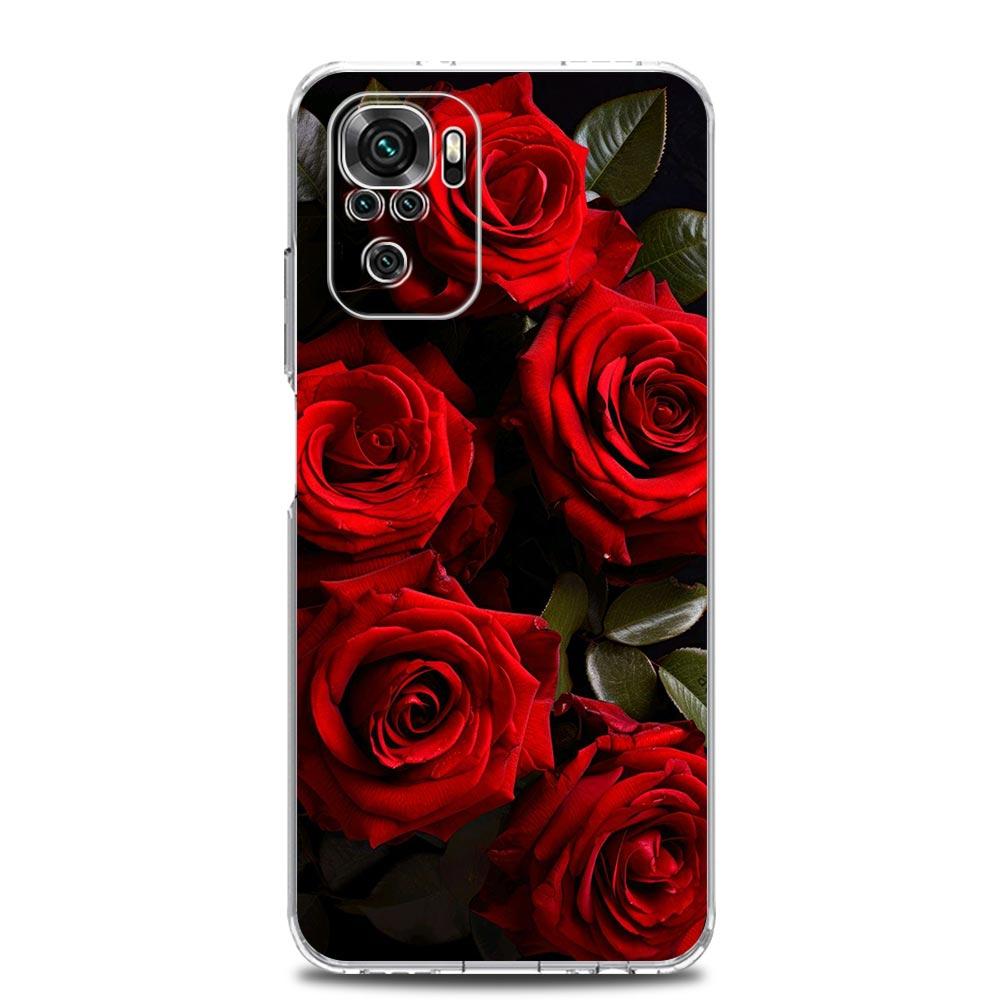 Beautiful Red Rose Flowers Phone Case For Xiaomi Redmi Note 15 14 13 12 4G 10 11 Pro Plus 5G 14C 13C 12C 10C Cover