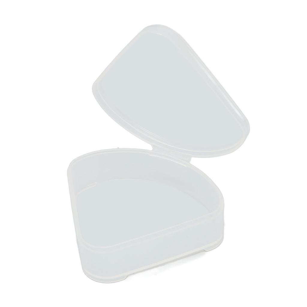 5pcs Powder Puff Storage Box Portable Transparent Triangle Makeup Puff Container Case for Bead Capsules