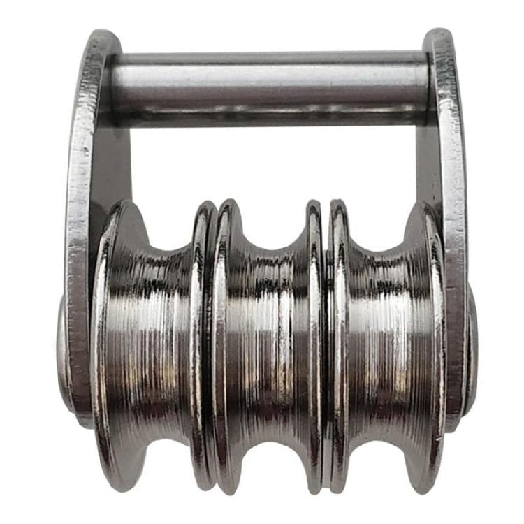 

Windsurfing Sail Tacks Triple Pulley Wheel Strong Heavy Duty 3 Roll Wheel Stainless Steel Windsurfing Sail Pulley 1