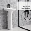 Yixi Integrated Pedestal Basin with Faucet Set