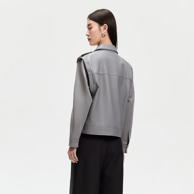 VEROMODA Women's Removable Sleeve Faux Pocket Jacket