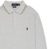 Polo Ralph Lauren SS24 Pony Embroidered Striped Trim Long Sleeve Polo Shirt Men tops Gray MNPOKNI16821648-020