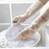 5Pairs Waterproof Silicone Household Gloves Non Slip Design Lovely Prints For Kitchen Dishwashing Daily House Chores
