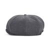 VARZAR Logo Easy Fit Newsboy Cap Gray