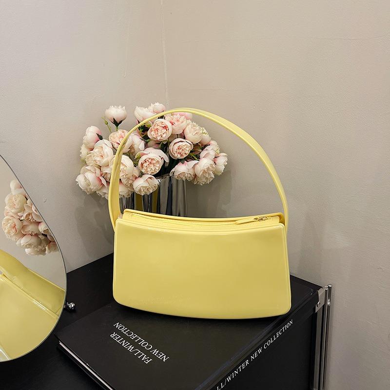 Summer New Fashion Hand Bag Underarm Jelly Bag Women's Baguette Bag Bright Color Versatile Trend Handbag