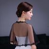 Korean Solid Color Thin Chiffon Women'S Sunscreen Shawl Summer Collocation Suspender Skirt With Diamond Buckle Lace Cloak V25