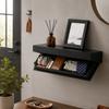 1 Estante Flotante Oculto, Tablero de Exhibición Montado en la Pared, Organizador de Pared con Compartimento Secreto, Adecuado para Sala de Estar,