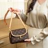 Niche Handbag Women's Fashion Printed Letter Retro Versatile Light Luxury Small Square Bag Single Shoulder Diagonal Cross Women's Bag