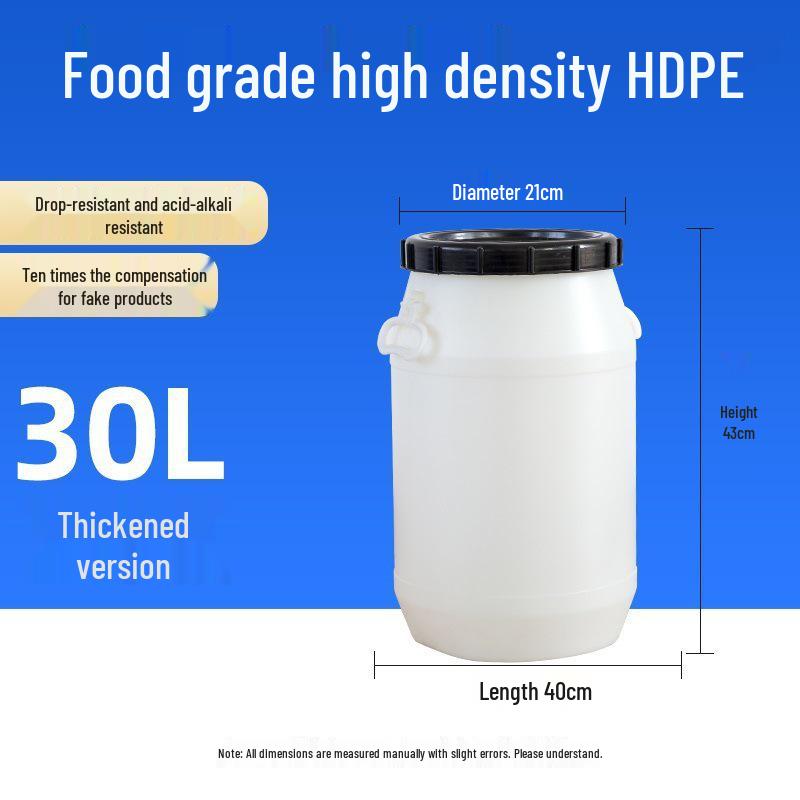 Multifunctional Square Food Grade Plastic Bucket: Composting, Water Storage, Fermentation, Oil Drum, Honey Seal, Chemical Use.