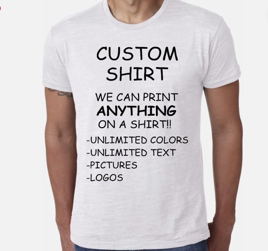 Custom Personalized T-Shirt Printing with Your Photo, Text, Logo, Anything New