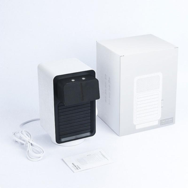 Small Desktop Heater, Humidifier, Shaking Head Heater, Multi-functional Household Instant Heating Fan Sprayer