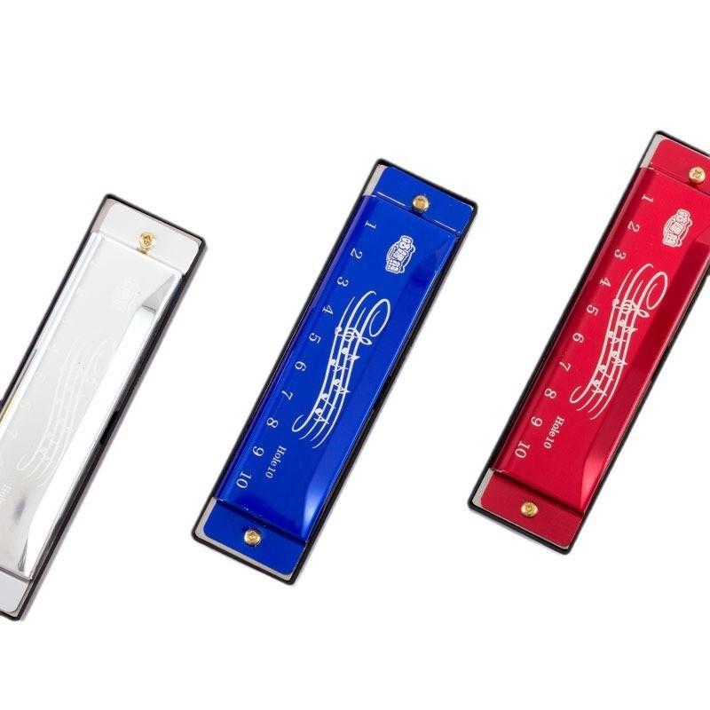 10 Hole Metal Harmonica With Clear Tone & Portable Case, Perfect For Beginners Music Lovers Daily Home Outdoor Practice