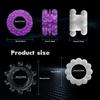 Mens 3 Pcs/Set Penis Rings Set Penis with 3D Beads for Couple Sex Penis Toy Male Delay Ejaculation Lasting Silicone Erection Ring Male Sex Toys