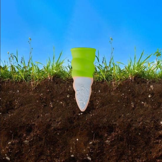 4 Pcs Terracotta Self Watering Spikes Planter Insert Automatic Watering Stakes Drip Irrigation Tool for Home Gardeners Houseplants