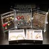 Multifunctional Transparent Jewelry Box Dustproof Display Stand Three-dimensional Large Capacity Necklace Earring Storage Boxs