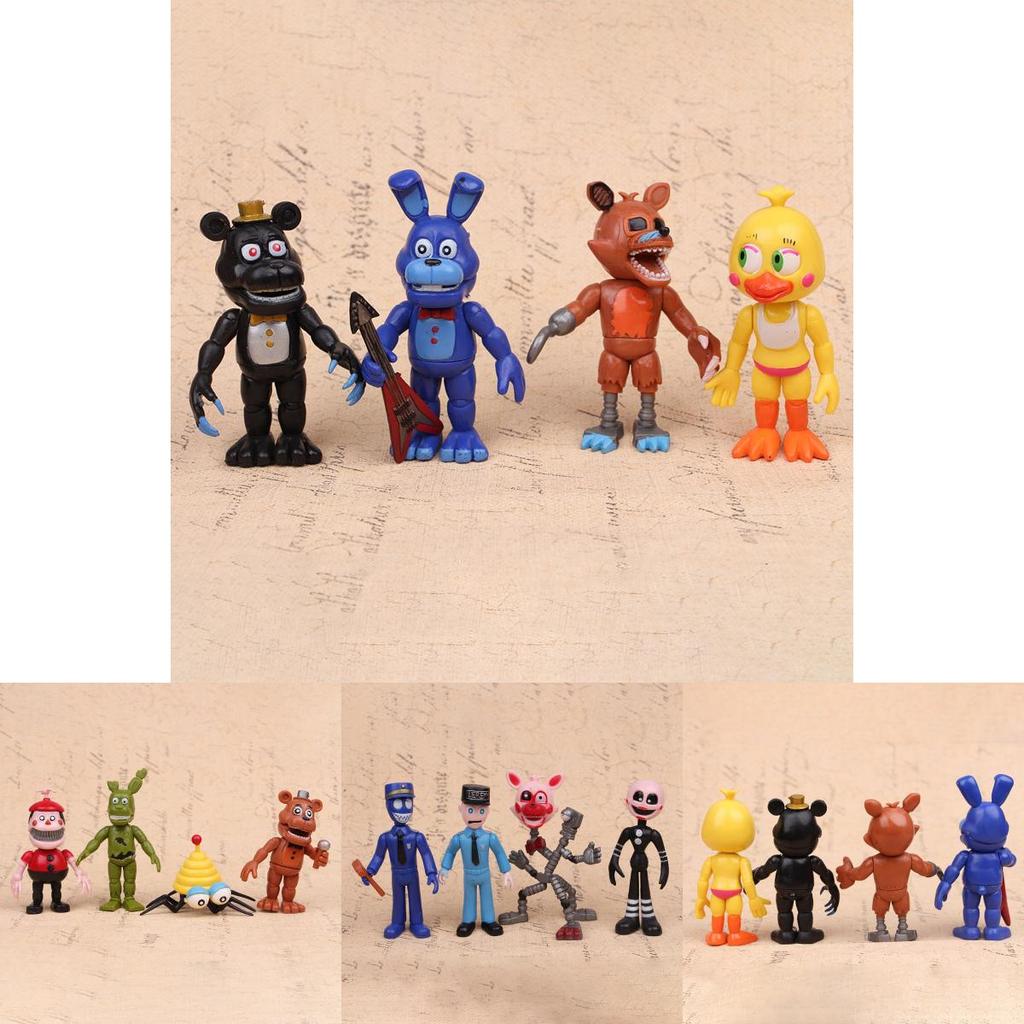 12pcs Set Of Five Nights At Freddys Chica Freddy Doll Pvc Action Figures For Kids