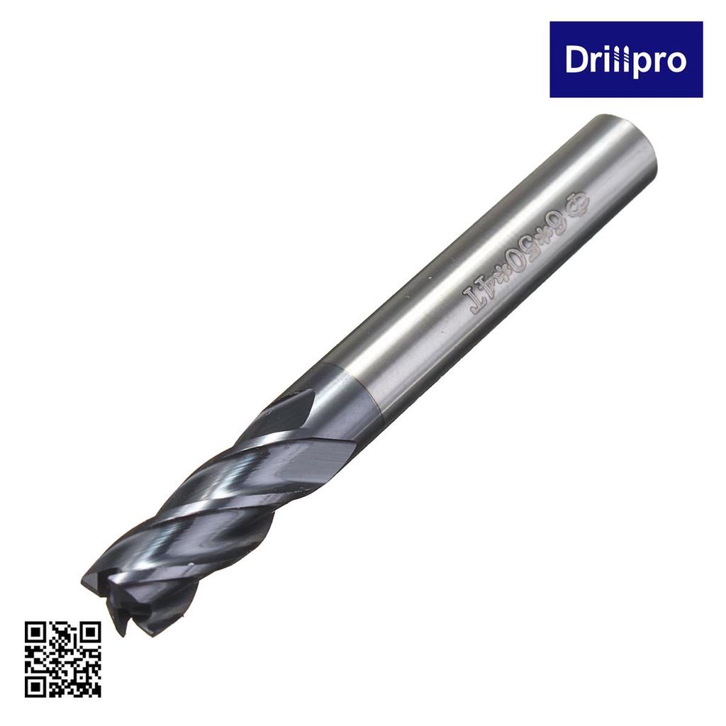 3MM Shank Milling Tool 4 Flutes Long Shank Carbide End Tool HRC45 100MM CNC Hot
