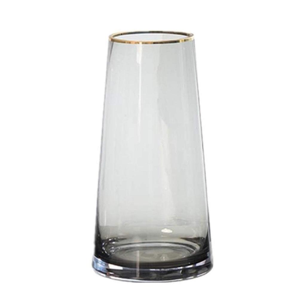 22cm Glass Vase, Transparent Glass Bottle, Nordic Style, Ideal for Arranging Flowers, Hydroponics, Ikebana, and Artificial Flowers, Stylish and