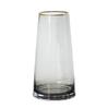 22cm Glass Vase, Transparent Glass Bottle, Nordic Style, Ideal for Arranging Flowers, Hydroponics, Ikebana, and Artificial Flowers, Stylish and