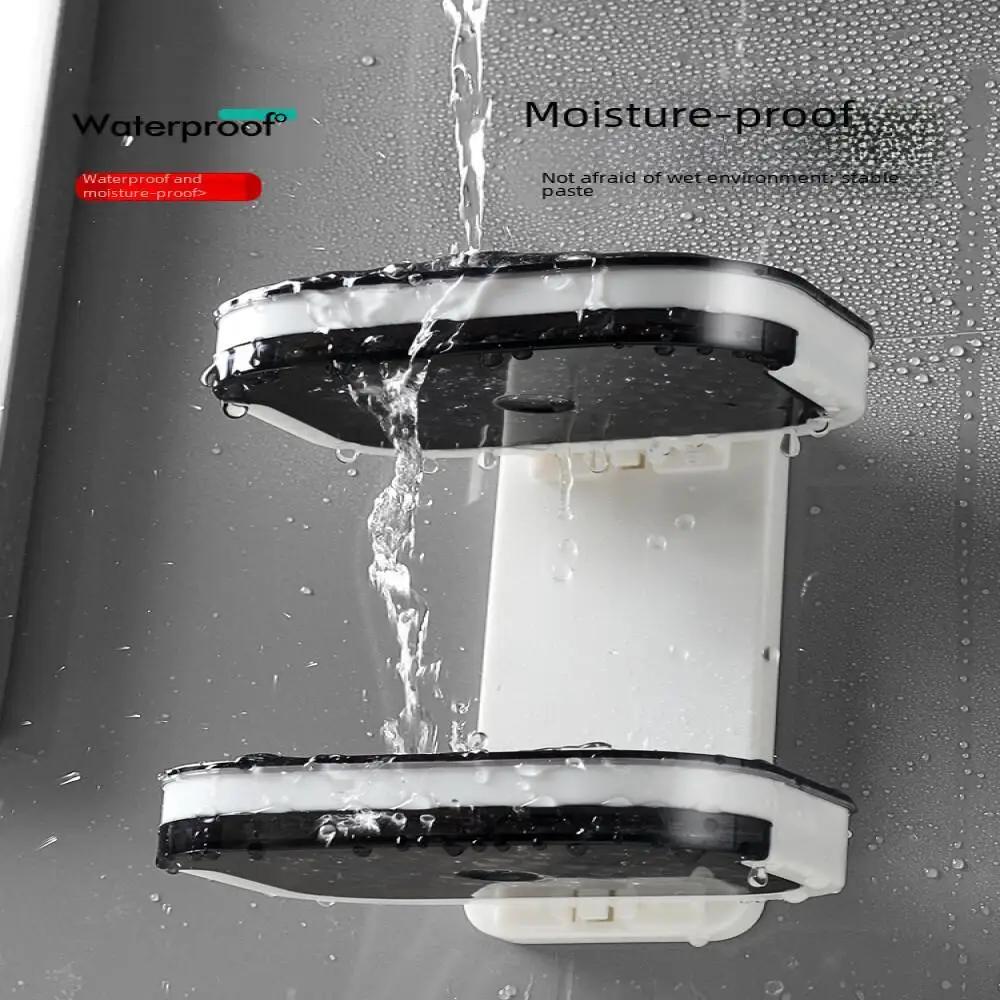 Cutie Săpun Ventuză Montată pe Perete Strat Dublu Drenaj Suport Săpun de Uz Casnic Raft Săpun Baie Tavă Raft Depozitare Vânzare Fierbinte