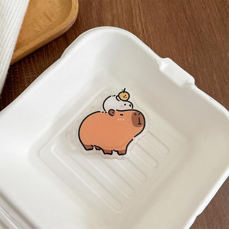 

Variety Of Capybara Multi-Picture Optional Cartoon Fun Small Ultra-Thin Back Sticker Mobile Phone Airbag Bracket Desktop Lazy
