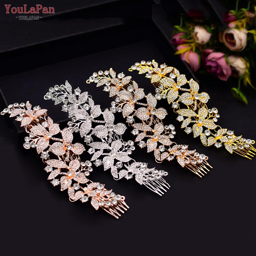 Indian Bridal Hair Accessories Alloy Flower Bridal Crowns and Tiaras Silver Hair Pieces Wedding Hair Jewelry