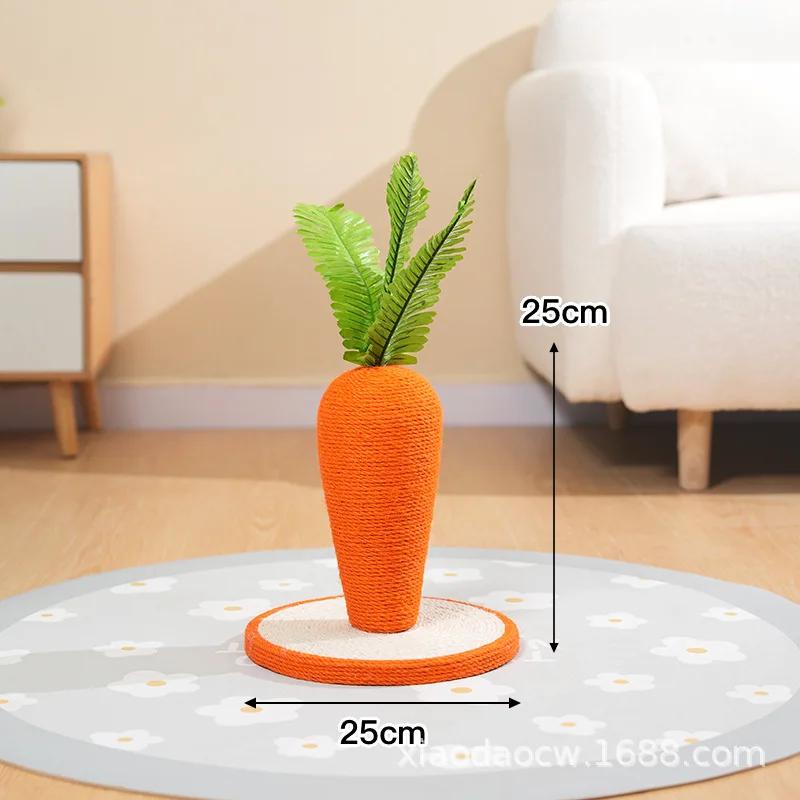 

Когтеточка для кошек Морковка Когтеточка для кошек Натуральный сизаль Милая когтеточка для котят Вертикальная когтеточка для кошек Дерево-когтеточка для маленьких кошек