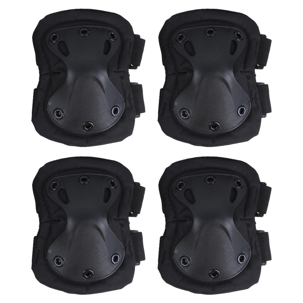 Chránič kolen Loketní opěrka Sportovní chránič kolen a loktů Prodyšná Ochranná bezpečnostní ortéza Černá