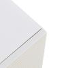 Modern White Sideboard Made of MDF with Zinc Alloy Handles & Steel Legs – Stylish Storage Furniture for Living Room, Bedroom & Hallway