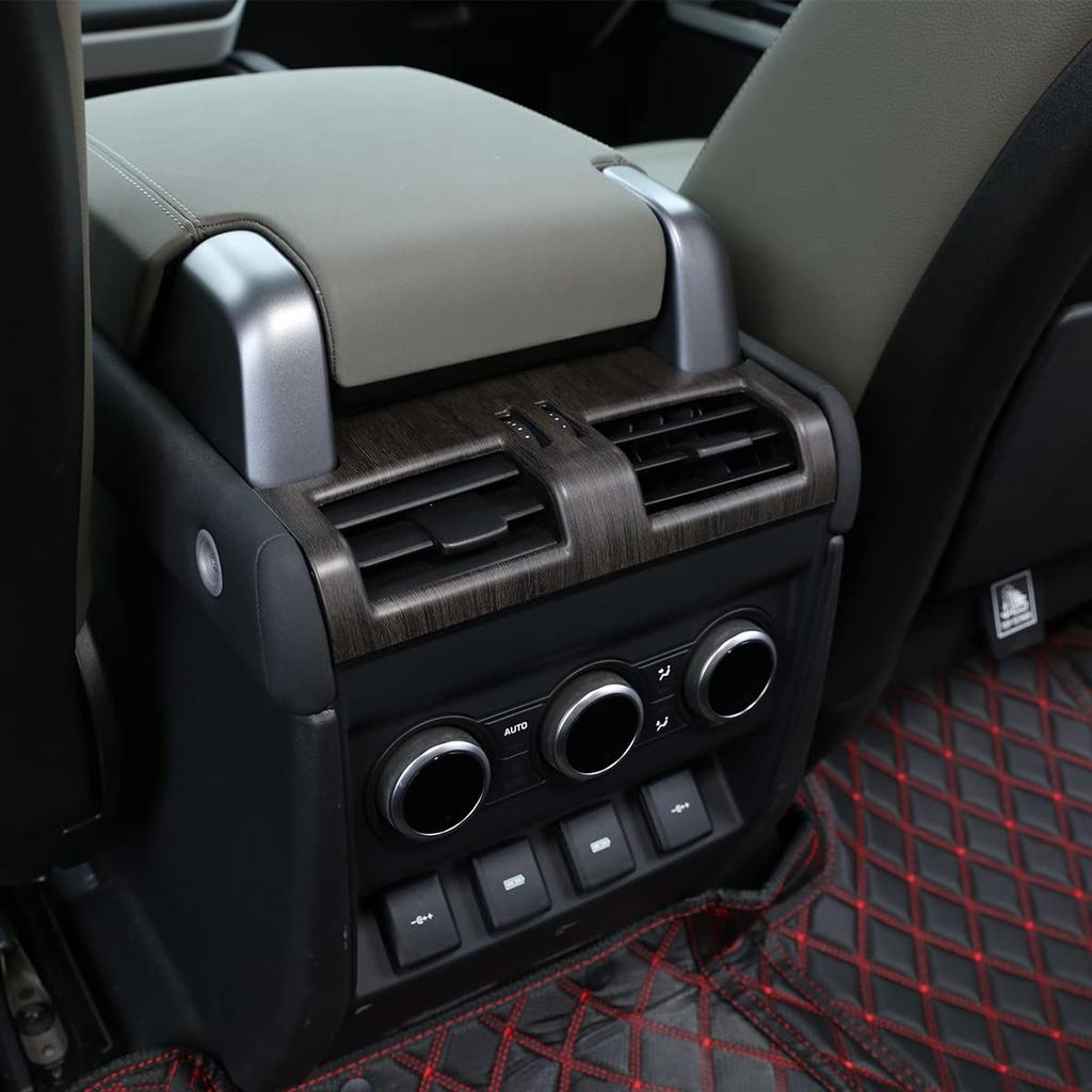 METYOUCAR Rear Air Conditioning Vent Air Conditioning Air Outlet Air Conditioning Vent for Land Rover Defender 90 110 Car Interior Accessories Wood