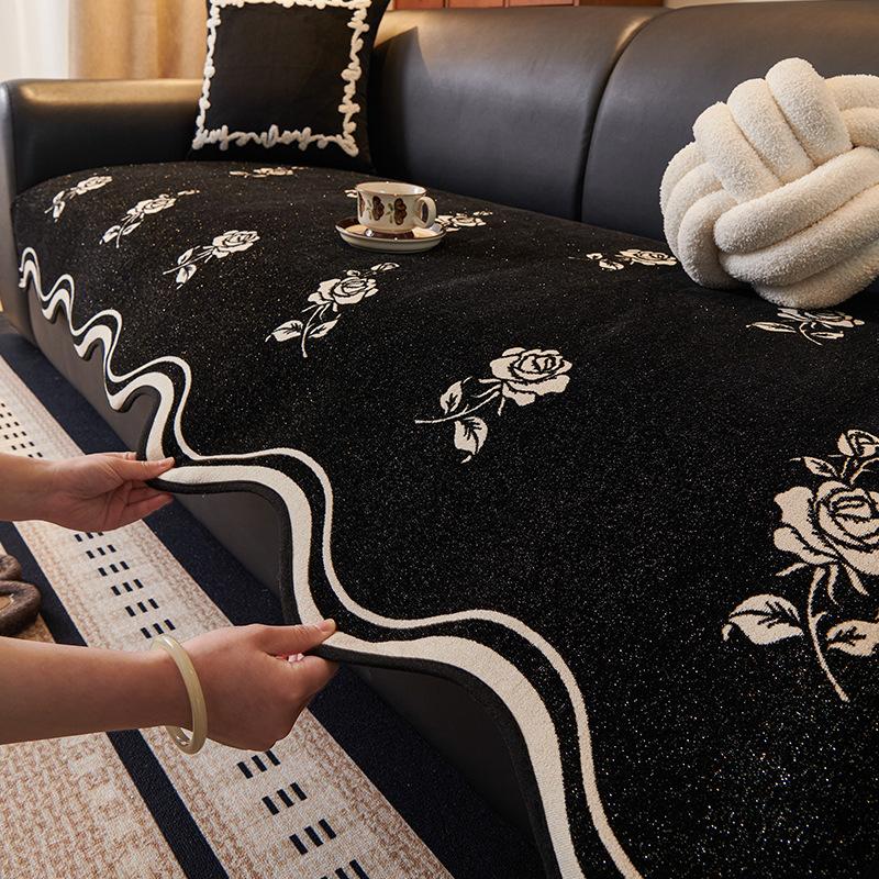 Fortschrittliches Spezialgeformtes Einteiliges Kombinations-Sofakissen  Neuer Vier-Jahreszeiten-Universal-Unregelmäßiger Sofa-Sitzkissenbezug