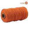 3mm Single-Color Cotton Rope for DIY Weaving - 2mm Thick Tapestry and Binding Thread