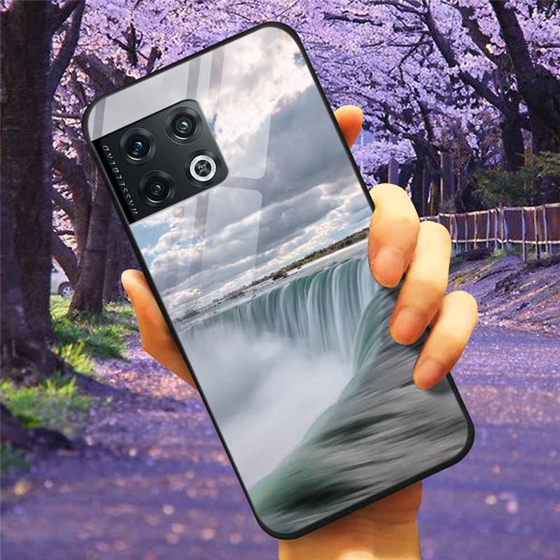 Für OnePlus 10 Pro 5G Hülle 6,7'' Gehärtetes Glas Sternenmarmor Harte Rückseite für One Plus 10Pro Funda Capa Oneplus10pro Coque