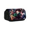 Astuccio a Doppio Strato Kimetsu No Yaiba 22cm/8.7inch Borsa Portapenne Scolastica per Studenti Ampio Spazio Astuccio per Studenti Regalo Scolastico