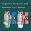 PPR Male Thread Union Ball Valve, 1/2" External Thread, Full Bore, Copper Water Heater Pipe Valve.