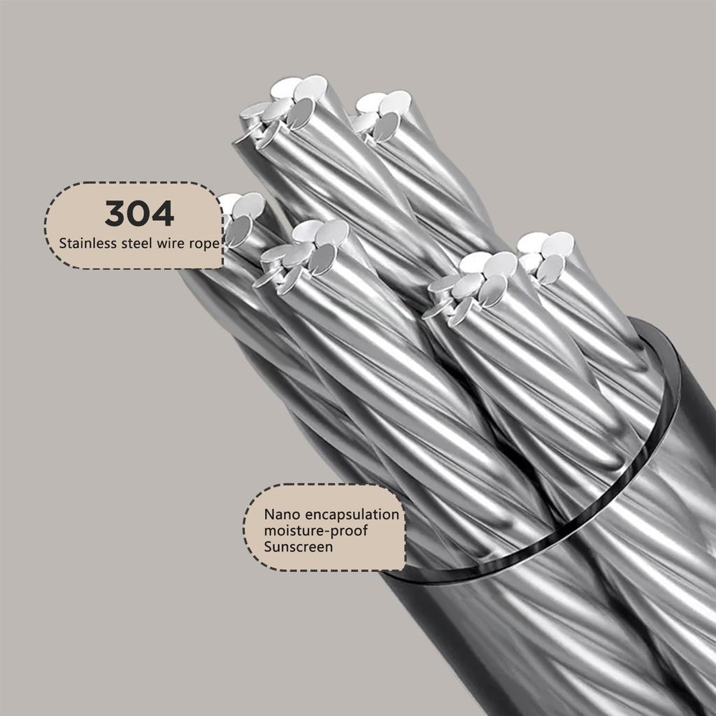 Invisible clotheslines Retractable Clothesline Convenient to Install Wall Clothes Hanging Rope Laundry for Home Hotel Dorm